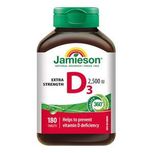 Jamieson Vitamín D3 2500 IU 180 tablet obraz