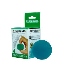 Thera-Band Hand Exerciser - posilovač rukou gelová kulička středně měkká zelená obraz