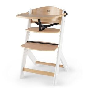 Kinderkraft Židlička jídelní Enock White wooden, Premium obraz