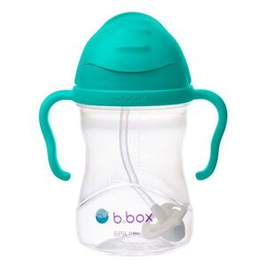 B.BOX Hrneček s brčkem - nefritově zelený 240 ml obraz