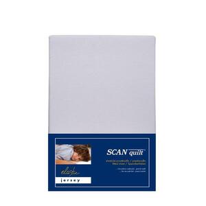 SCANquilt dětské prostěradlo JERSEY ELASTIC LYCRA světle šedá 60 x 120 cm na výšku matrace až 15 cm obraz