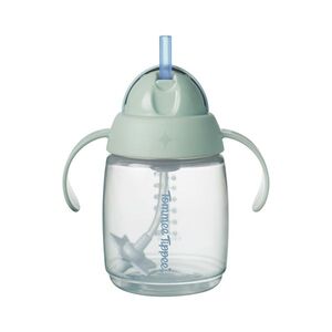 Tommee Tippee Tréninkový netekoucí hrnek s brčkem se závažím 6m+ 240 ml zelený obraz