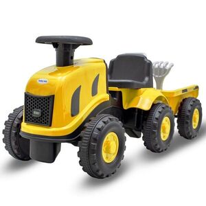 Baby Mix Dětské odrážedlo traktor s vlečkou Benny žlutý obraz
