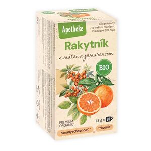 Apotheke BIO Rakytník, máta a pomeranč porcovaný čaj 20x1, 8 g obraz