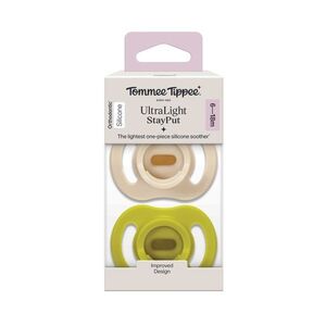 Tommee Tippee Silikonový dudlík Ultra Light 6-18m 2 ks více barevných variant obraz