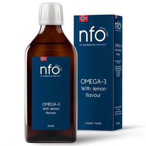 NFO Tekutý Omega-3 citron 250 ml kapalný obraz