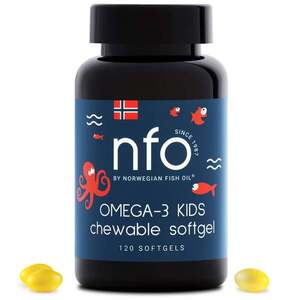 NFO Omega-3 pro děti žvýkací kapsle s vitaminem D, rybí želatina žvýkačky obraz