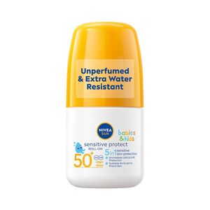 Nivea SUN Sensitive OF50+ dětské opalovací mléko roll-on 50 ml obraz