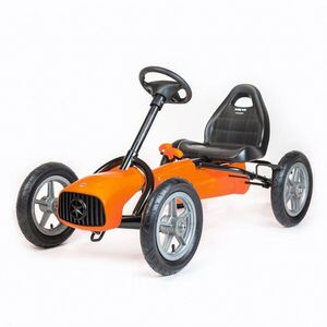 Baby Mix Dětská šlapací motokára Go-kart Buggy oranžová obraz