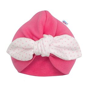 New Baby Dívčí čepička turban For Girls dots, vel. 74 (6-9m) obraz
