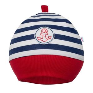 New Baby Kojenecká bavlněná čepička Marine, vel. 74 (6-9m) obraz