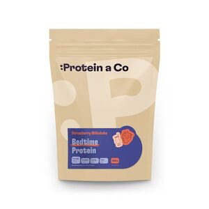 Protein a Co BEDTIME PROTEIN, 1kg Strawberry milkshake obraz