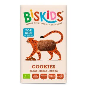 Biskids BIO dětské celozrnné kakaové sušenky 36m+ 120 g obraz