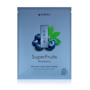 KORIKA SuperFruits Borůvka detoxikační sheet maska 25 g obraz