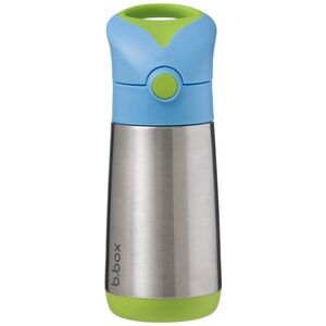 B.BOX Termoska na pití s brčkem 350 ml - modrá/zelená obraz