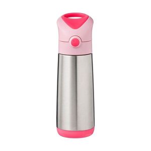 B.BOX Termoska na pití s brčkem 500 ml - flamingo fizz obraz