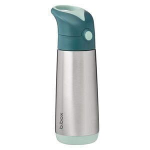 B.BOX Termoska na pití s brčkem 500 ml - emerald forest obraz