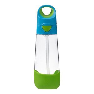 B.BOX Lahev na pití s brčkem 600 ml - modrá/zelená obraz