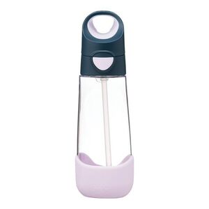 B.BOX Lahev na pití s brčkem 600 ml - indigo/růžová obraz