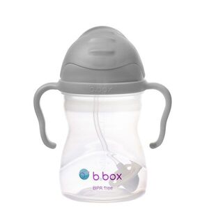 B.BOX Hrneček s brčkem - šedý 240 ml obraz