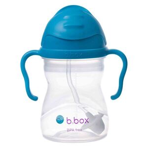 B.BOX Hrneček s brčkem - kobaltově modrý 240 ml obraz