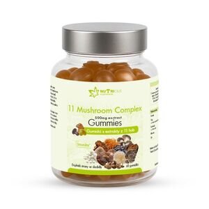 Nutricius 11 Mushroom Complex gummies 500 mg 60 ks obraz