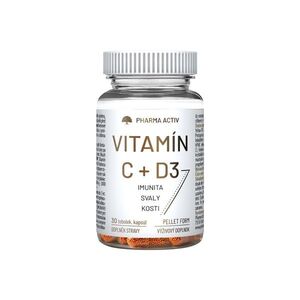 Pharma Activ Vitamín C + D3 30 tobolek obraz