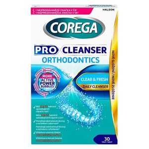 Corega Pro Cleanser Orthodontics čisticí tablety 30 ks obraz