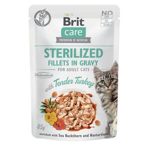 Brit Care Cat Sterilized - Fillets in Gravy with Tender Turkey 85 g obraz