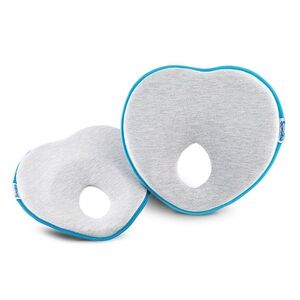 SENSILLO Ergonomický, tvarující polštářek pro miminko - šedý, tyrkys obraz