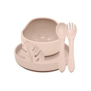 Petite&Mars Set jídelní silikonový TAKE&MATCH 4 ks Desert Sand 6m+ obraz