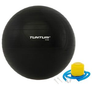 Tunturi Gymnastický míč s pumpičkou černý varianta 90 cm obraz