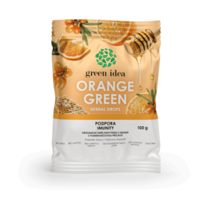 Green idea Orange green herbal drops 100 g obraz