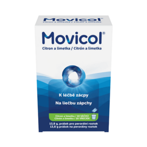 Movicol k léčbě zácpy Citron + limetka sáčky 10x13, 8 g obraz