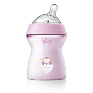 Chicco Láhev kojenecká Natural Feeling 250 ml dívka 2m+ obraz