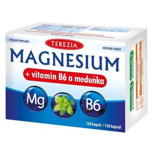 Terezia Magnesium + vitamin B6 a meduňka 120 kapslí obraz