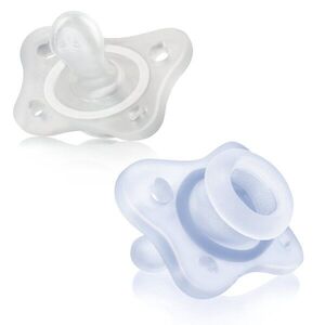 Chicco Dudlík Physio Mini Soft celosilikonový 0-2m kluk 2 ks obraz