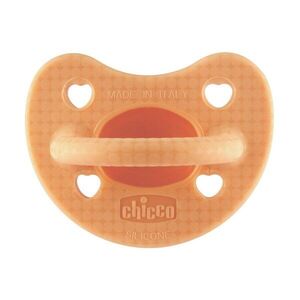 Chicco Dudlík Physio Luxe 2-6m orange, 1ks obraz