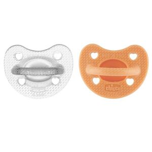 Chicco Dudlík Physio Luxe orange/gray 6-16m, 2ks obraz