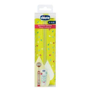 Chicco Set zubní kartáček a pasta v pouzdře - Hippo, 3r+ obraz