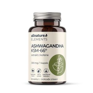 Allnature Elements Ashwagandha KSM-66 90 kapslí obraz