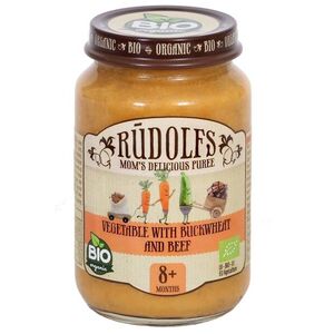 Rudolfs Zelenina s pohankou a hovězím masem BIO 190 g obraz