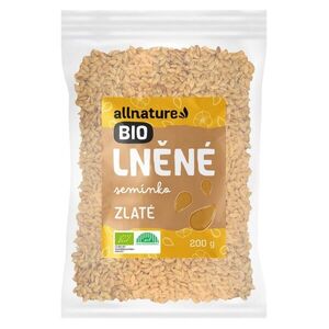 Allnature BIO Lněné semínko zlaté 200 g obraz
