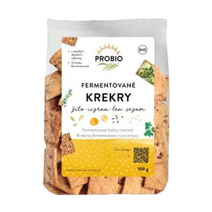 PROBIO Krekry fermentované žito, cizrna, len, sezam BIO 100 g obraz