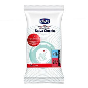 Chicco Ubrousky vlhčené na dudlík 16 ks obraz
