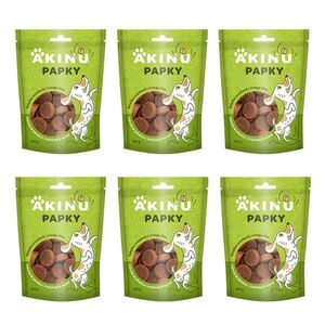 Akinu PAPKY Kolečko oranžové pamlsek pro psy 6 x 100 g obraz