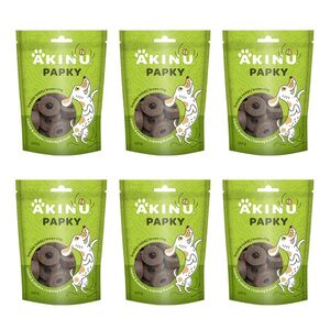 Akinu PAPKY Kroužek hnědý pamlsek pro psy 6 x 100 g obraz