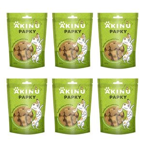 Akinu PAPKY Kostička žlutá pamlsek pro psy 6 x 100 g obraz
