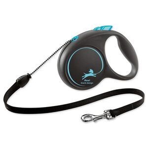 Flexi Vodítko Black Design lanko M modré 5m obraz