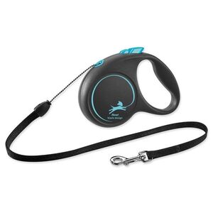 Flexi Vodítko Black Design lanko S modré 5m obraz